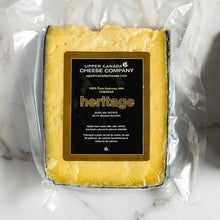 Load image into Gallery viewer, Upper Canada Cheese (3 Varieties) Approx. per piece SPECIAL Heritage Cheddar $21.99
