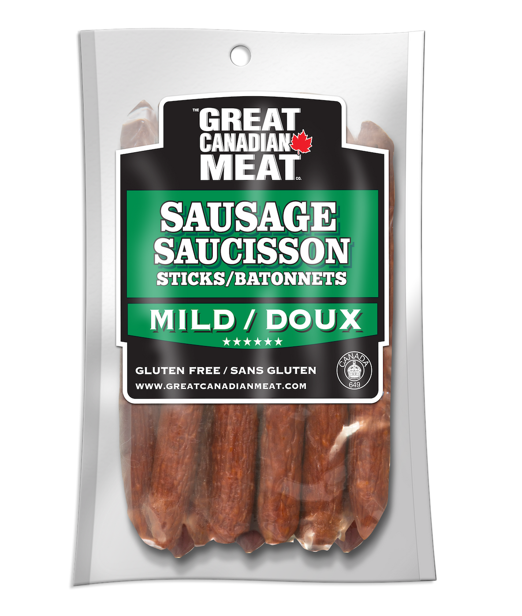 Pepperoni Sticks - Great Canadian Meat Company - 250g pkg (2 Options)